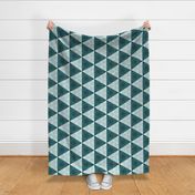 Quilters Turquoise Triangles- 6in horiz