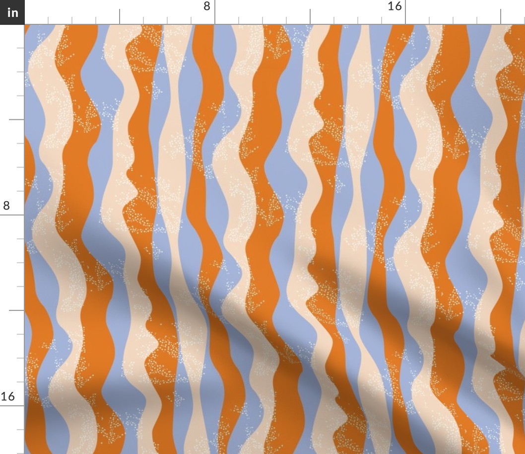 waves orange-blue