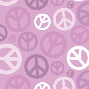 Peace Symbol in Pink