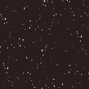 Snow Flurry Night - Plum background