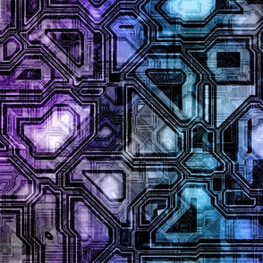 Cyber Rave Fabric, Wallpaper and Home Decor