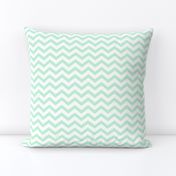 chevron ice mint green