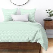 chevron ice mint green