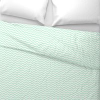 chevron ice mint green