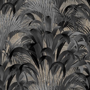 art deco palms_grey on grey