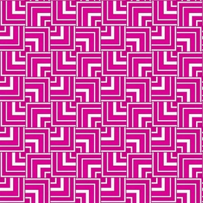 Pink and White Squares