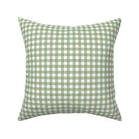Small Gingham Green and White
