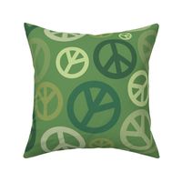 Peace Symbol In Green