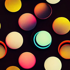Multi Color Circles Neon ATL_282