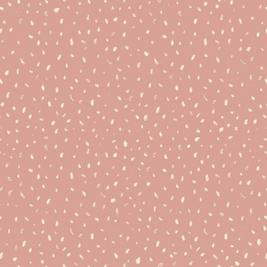 Cream dots on Rose Pink Pattern
