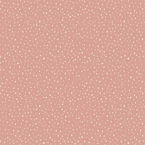 Cream dots on Rose Pink Pattern - Small