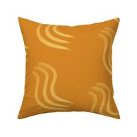 Butter Squiggles on Golden Yellow - Large