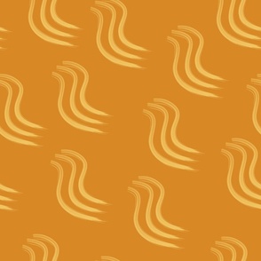 Butter Squiggles on Golden Yellow