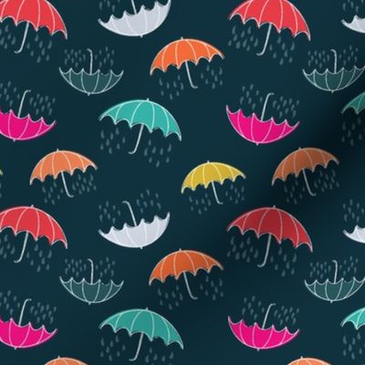 April Showers Bright Umbrellas (Small Scale)