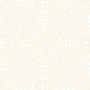 Talavera Tiles in Subtle Ivory and White