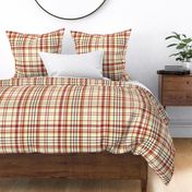 Modern Yellow Red Plaid Tartan