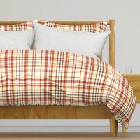 Modern Yellow Red Plaid Tartan