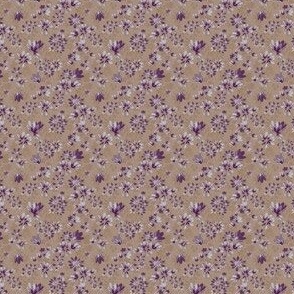 Victorian kitchen lilac earth tone floral  Small
