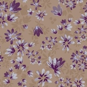 Victorian kitchen lilac earth tone floral  Large