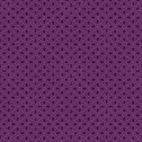 Rich purple plum ditsy boho geometric pattern.