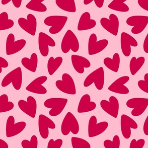 Viva-magenta Hearts Pattern 