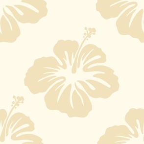 hibiscus wallpaper beige cream background neutral beach house tropical beachy vibe hawaiian aloha flower 