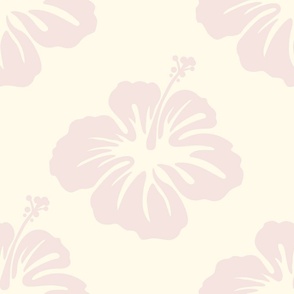 hibiscus wallpaper pastel pink cream background beach house tropical beachy vibe hawaiian aloha flower 