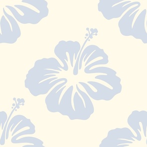 hibiscus wallpaper pastel blue cream background beach house tropical beachy vibe hawaiian aloha flower 