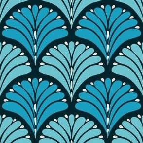 1920s-Art-Deco-Abstract-Leaves---XS---wallpaper---dark-_-bright-BLUE-white---TINY---450