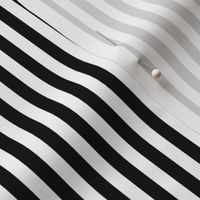 Stripe Binding - Black/White - 1/4"