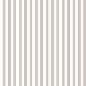 Stripe Binding - Beige/White - 1/4"