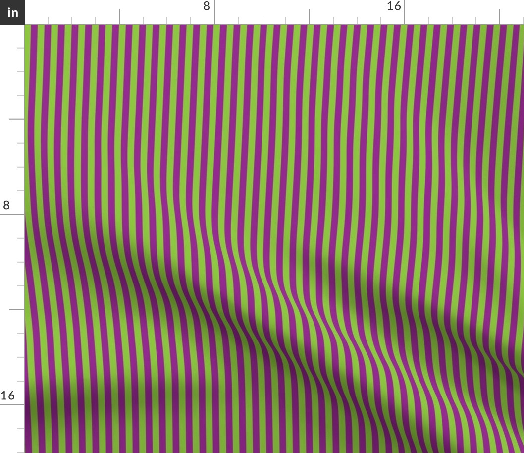 Stripe Binding - Lime Green/Purple - 1/4"