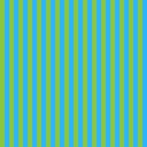 Stripe Binding - Lime Green/Blue - 1/4"