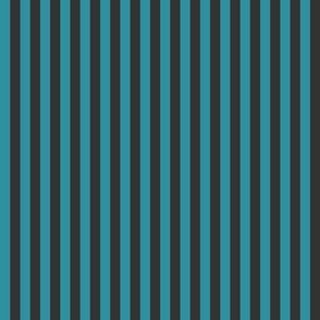 Stripe Binding - Lagoon Teal/Charcoal - 1/4"