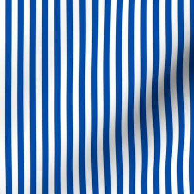 Stripe Binding - Royal Blue/White - 1/4"