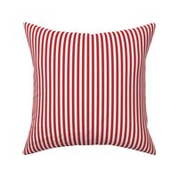 Stripe Binding - Red/White - 1/4"