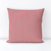 Stripe Binding - Red/White - 1/4"