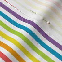 Stripe Binding - Rainbow/White - 1/4"