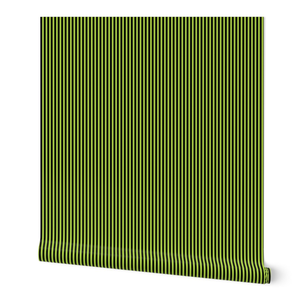 Stripe Binding - Halloween - Green/Black - 1/4"