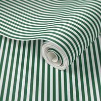 Stripe Binding - Christmas - Green/White - 1/4"