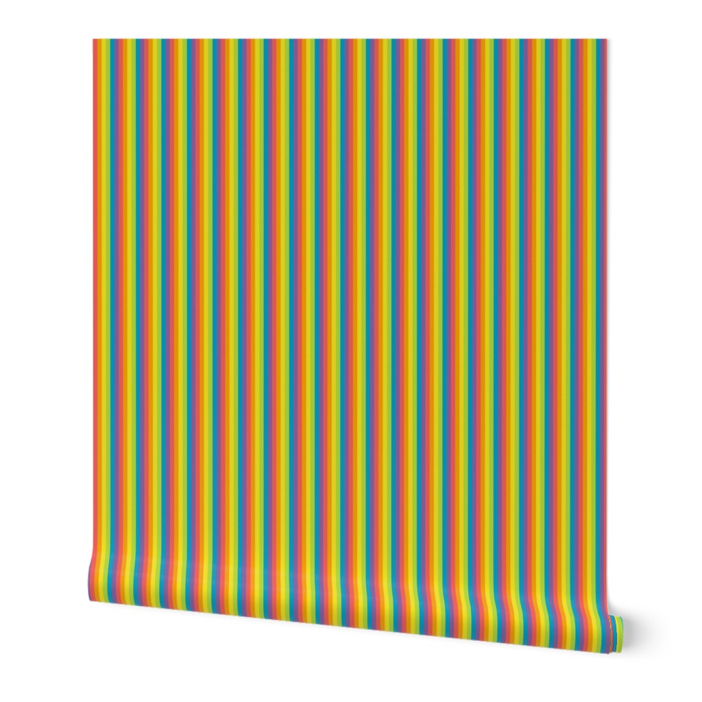Stripe Binding - Rainbow - 1/4"