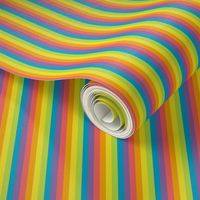 Stripe Binding - Rainbow - 1/4"