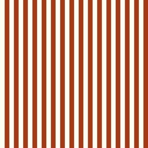 Stripe Binding - Fall - Rust/Natural - 1/4"