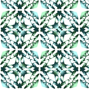 Cross star snowflake kaleidoscope