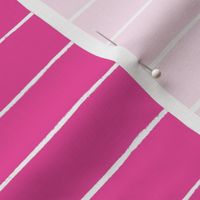 Hot pink and white drawn stripes - coordinate to flamingo beach party - medium