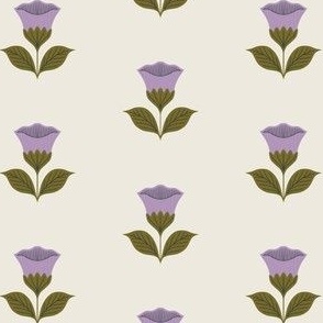 tulips in lavender and green