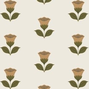 tulips in cream and green
