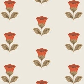 tulips in red and olive