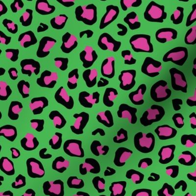 Green and Pink Leopard by Oh So Chic Designs