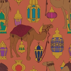 Camels + Lanterns in Terracotta